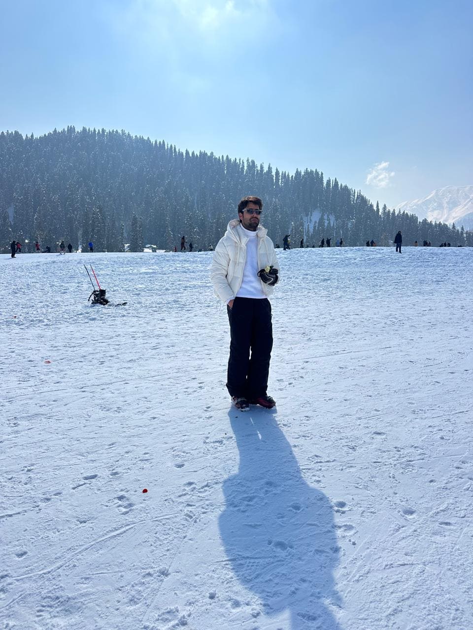 Shahid Rasool, founder and head coach of Gulmarg Ski Club, on the slopes
