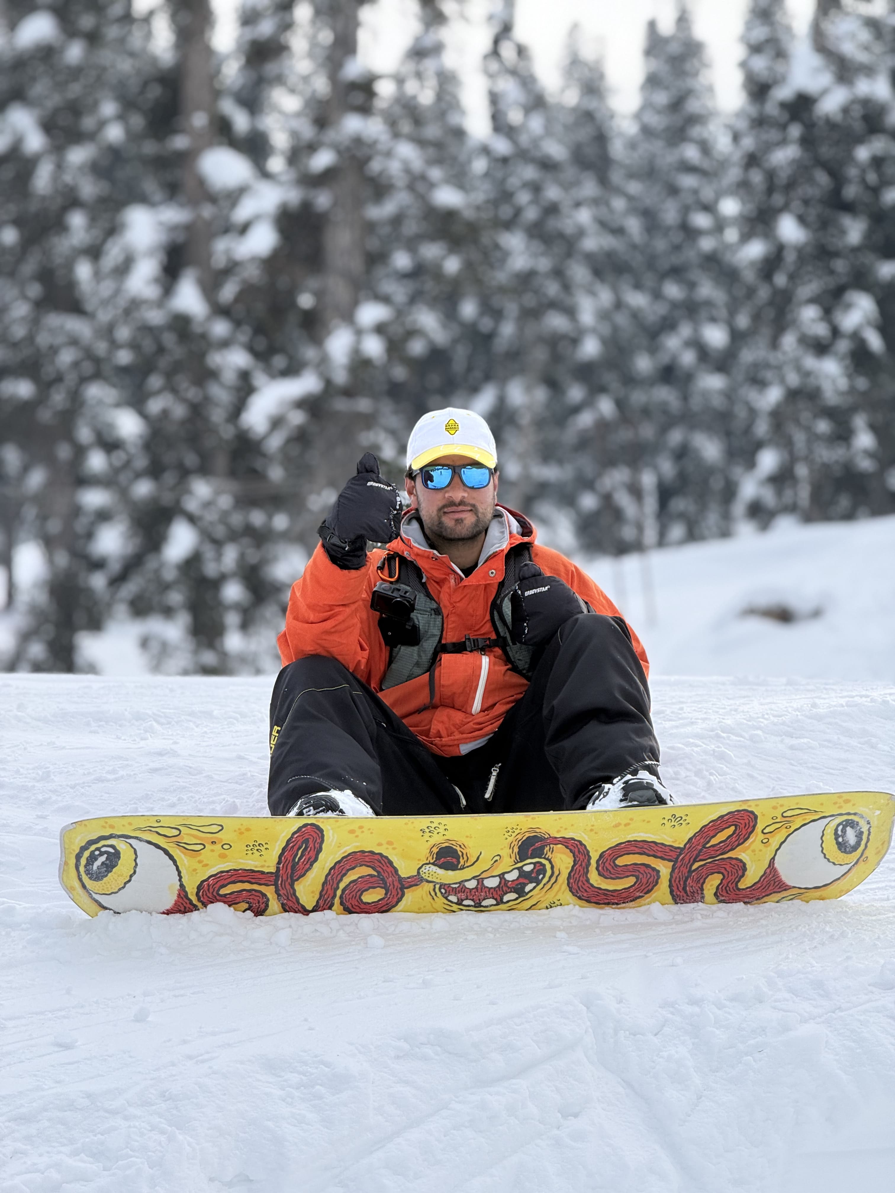 Ummer Farooq, snowboard instructor